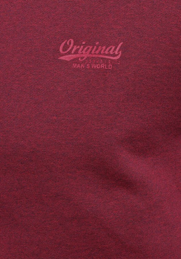 Man's World Sweatshirt Lange mouwen basic-stijl effen ronde hals