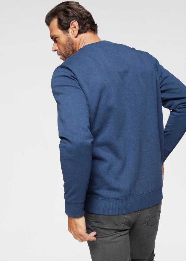 Man's World Sweatshirt Lange mouwen basic-stijl effen ronde hals
