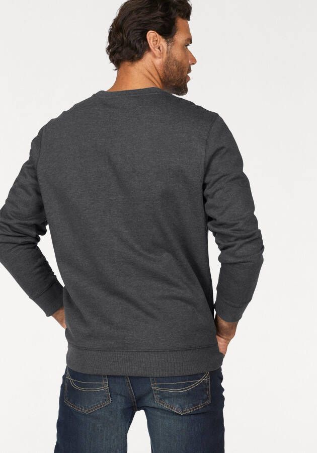 Man's World Sweatshirt Lange mouwen basic-stijl effen ronde hals