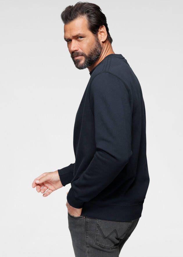 Man's World Sweatshirt Lange mouwen basic-stijl effen ronde hals