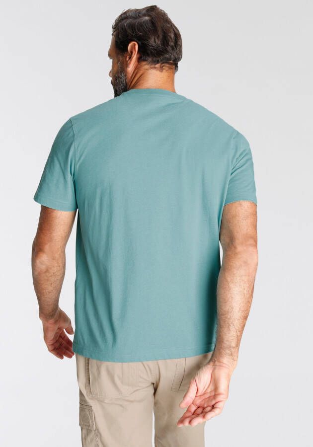 Man's World T-shirt Korte mouwen casual pasvorm van katoenmix onderhoudsvriendelijk