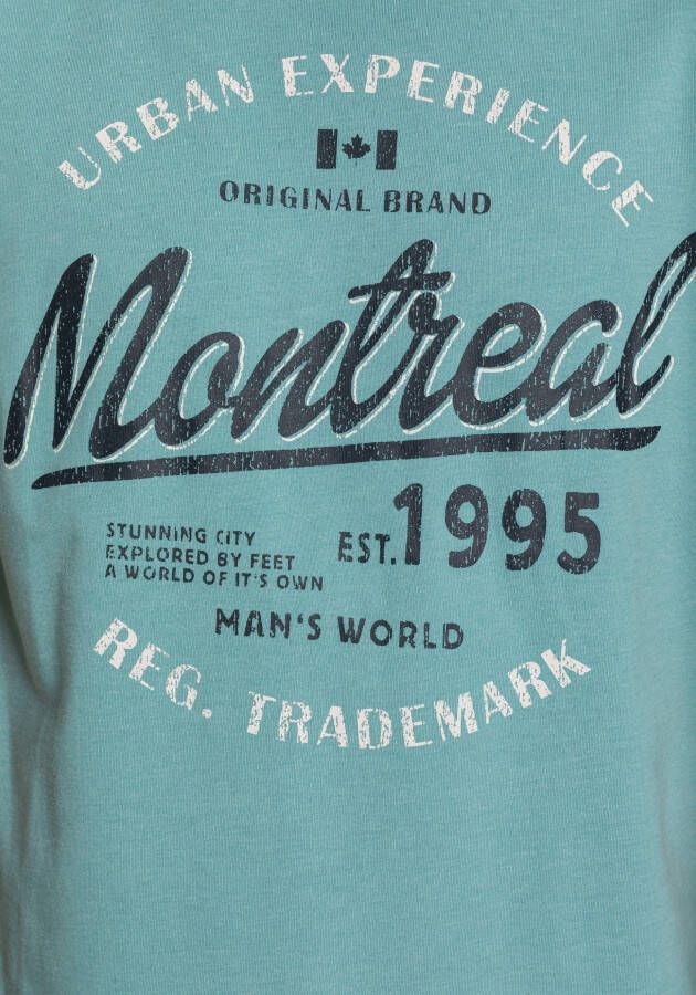 Man's World T-shirt Korte mouwen casual pasvorm van katoenmix onderhoudsvriendelijk