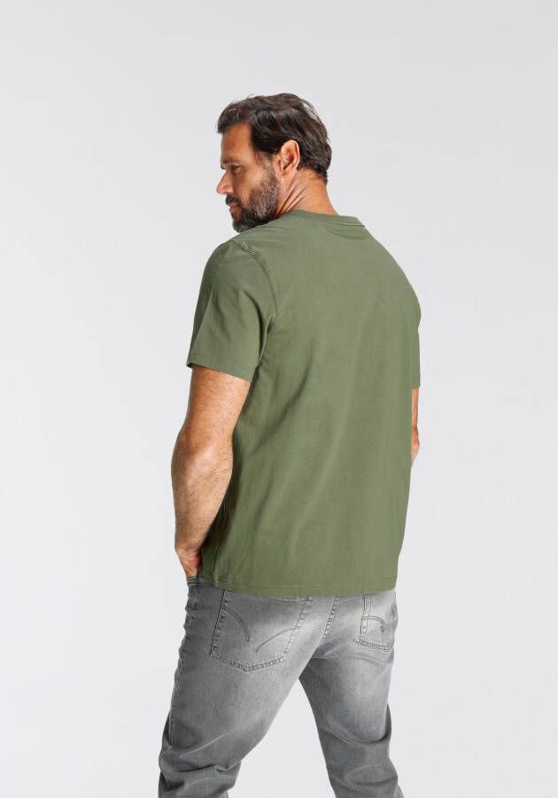 Man's World T-shirt Korte mouwen bedrukt ronde hals van katoen