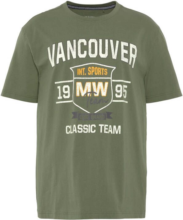 Man's World T-shirt Korte mouwen bedrukt ronde hals van katoen