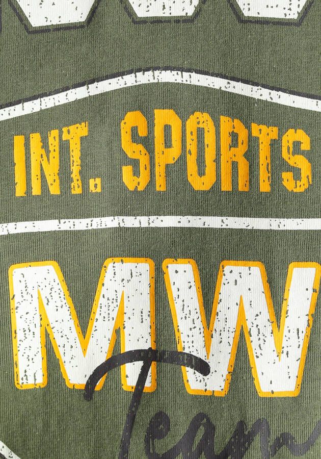Man's World T-shirt Korte mouwen bedrukt ronde hals van katoen