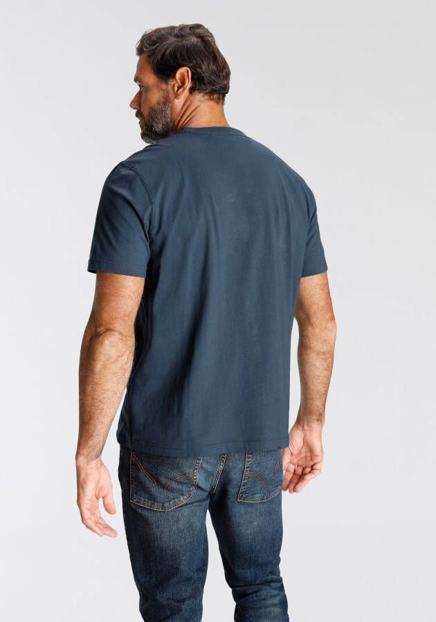 Man's World T-shirt Korte mouwen bedrukt ronde hals van katoen