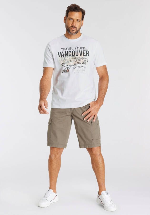 Man's World T-shirt Korte mouwen bedrukt ronde hals van rekbare jersey stof