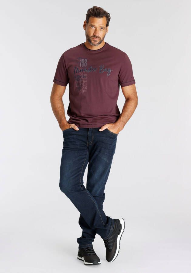 Man's World T-shirt Korte mouwen casual print van katoen