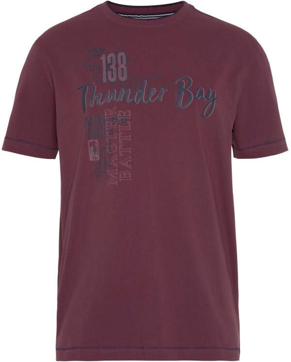 Man's World T-shirt Korte mouwen casual print van katoen