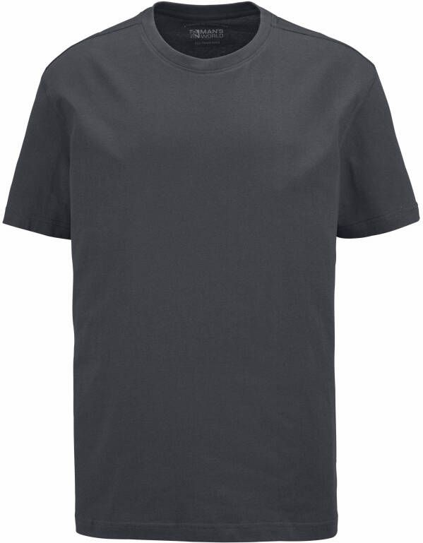 Man's World T-shirt Korte mouwen normale pasvorm van katoen in 3-pack (3-delig Set van 3)