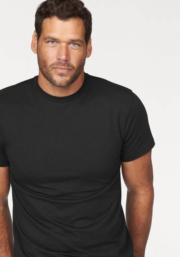 Man's World T-shirt Nieuwe kleuren! Korte mouw effen kleur ronde hals van katoen(3-delig Set van 3)