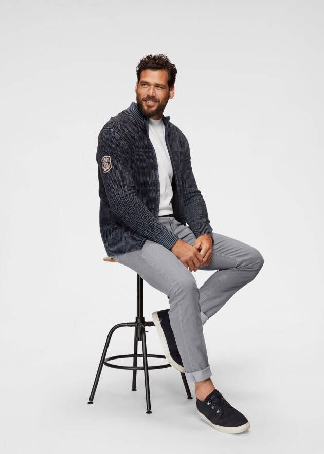Man's World Shirt met ronde hals Korte mouwen regular fit effen ronde hals van katoen (5-delig Set van 5)
