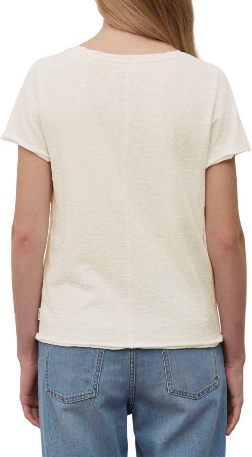 Marc O'Polo DENIM T-shirt met afgeronde v-hals