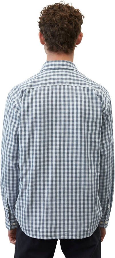 Marc O'Polo Geruit overhemd in klassieke look
