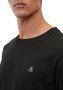 Marc O'Polo Shirt met lange mouwen van katoen met labelprint - Thumbnail 4