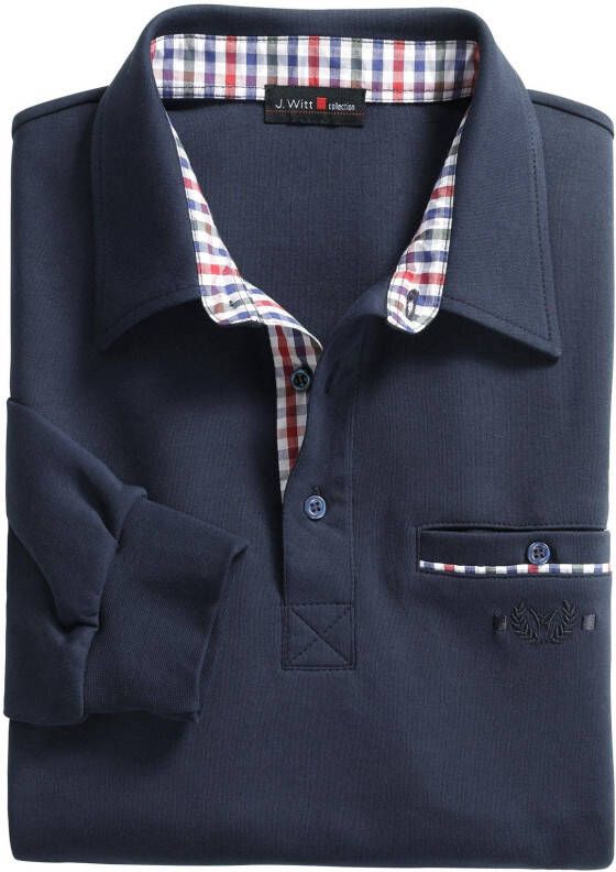 Marco Donati Poloshirt Shirt met lange mouwen (1-delig)