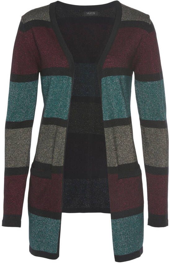 Melrose Lang vest van zacht glittergaren