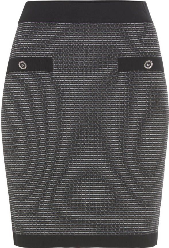 Melrose Gebreide rok in jacquardmotief