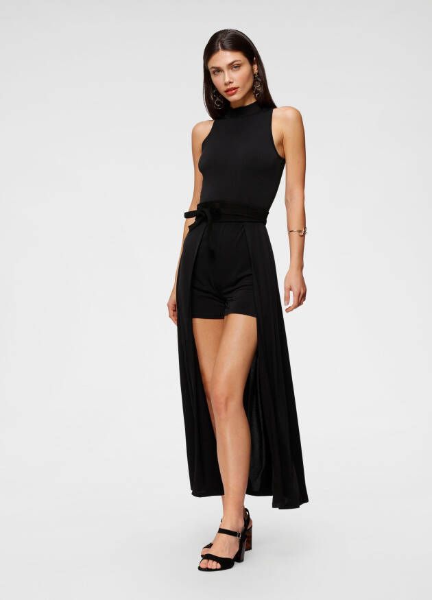 Melrose Jumpsuit met aangezette rok in 2-in-1 look