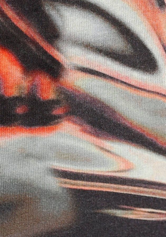 Melrose Shirt met lange mouwen met modieuze print en bandjes in de halslijn