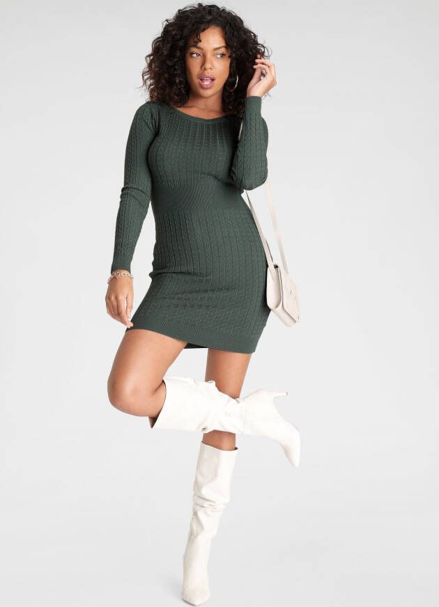 Melrose Gebreide jurk voor zomer en feest feminine pasvorm van viscosemix