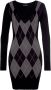 Melrose Gebreide jurk met geruit patroon - Thumbnail 5