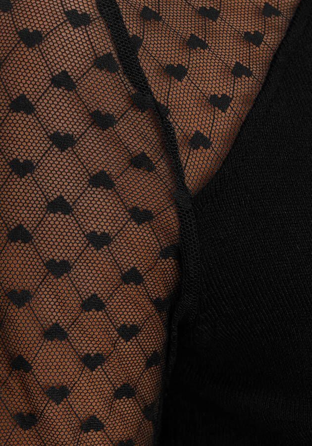 Melrose Gebreide jurk in mini-lengte sportief-elegante stijl van fijn breiwerk lange mouwen