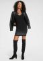 Melrose Gebreide jurk voor elegante gelegenheden mini-lengte feminin gesneden - Thumbnail 6