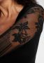 Melrose Trui met V-hals met mouwen van kant - Thumbnail 4