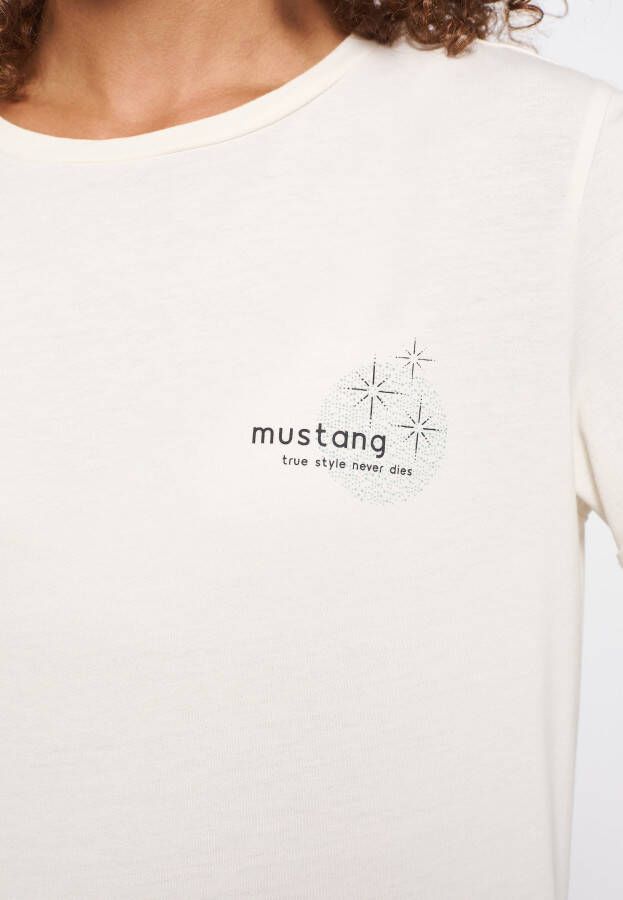Mustang Shirt met korte mouwen Style Alina C Chestprint