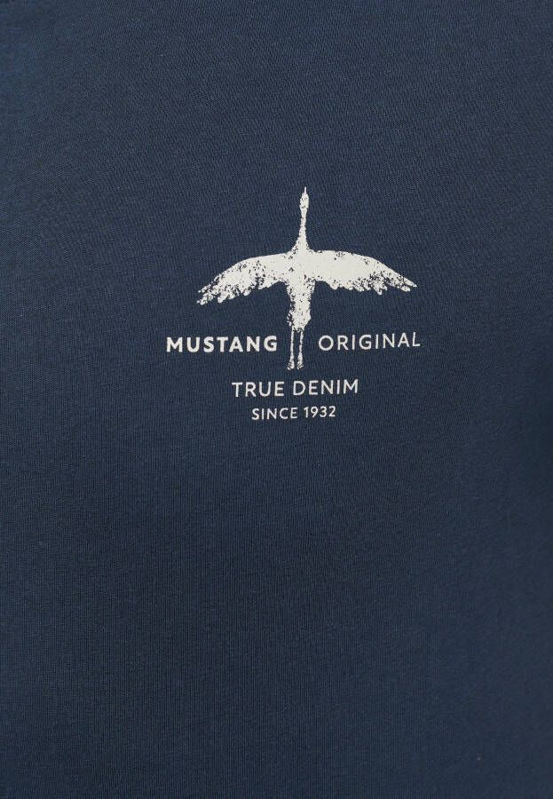 Mustang Shirt met korte mouwen Shirt met print