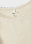 Name it MINI ribgebreide longsleeve NMFKAB zand melange Beige Meisjes Stretchkatoen Ronde hals 104 - Thumbnail 2