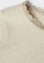 Name it MINI ribgebreide longsleeve NMFKAB zand melange Beige Meisjes Stretchkatoen Ronde hals 104 - Thumbnail 3