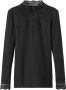 Name it KIDS ribgebreide top NKFNURI met kant zwart Meisjes Modal Opstaande kraag 122 128 - Thumbnail 1