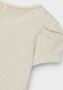 Name it MINI ribgebreid T-shirt NMFKAB met kant ecru Meisjes Stretchkatoen Ronde hals 122 128 - Thumbnail 2