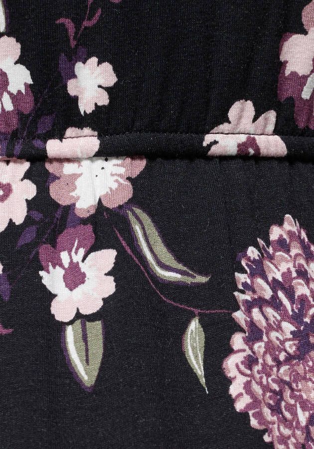 Neun Monate Positiejurk Voor zwangerschap en borstvoeding achter langer gesneden modieuze gebloemde look