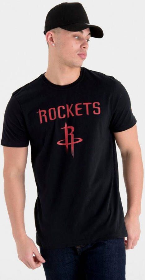 New era Zwart Team Logo Tee Black Heren