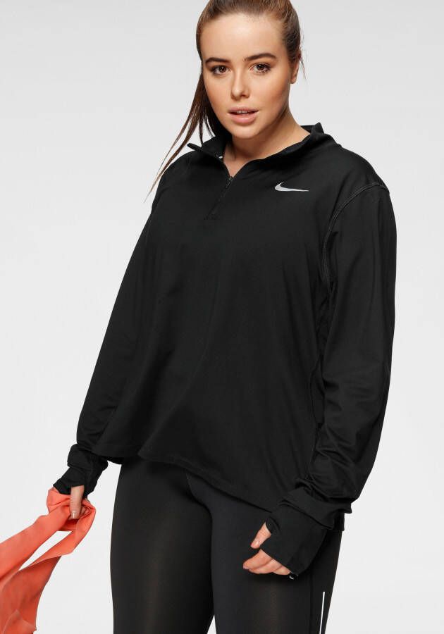 Nike Runningshirt Element WoMen's 1 -Zip Running Top (Plus Size)