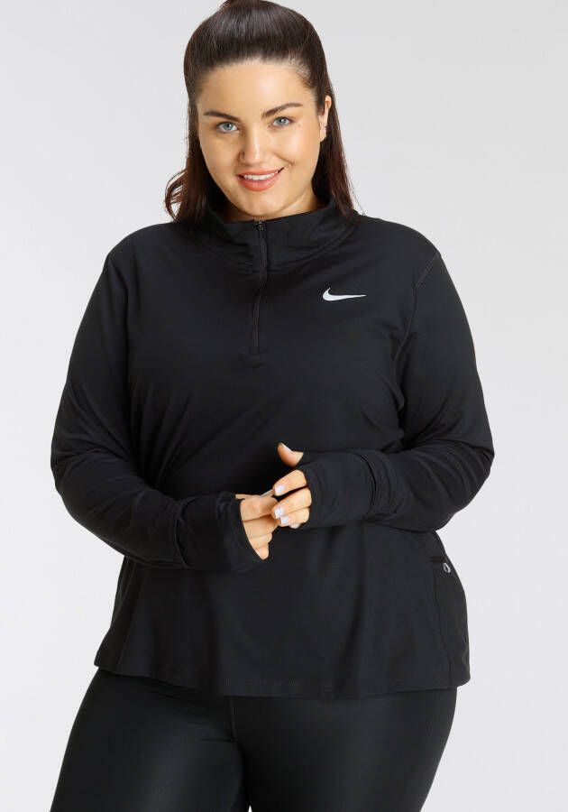 Nike Runningshirt Element WoMen's 1 -Zip Running Top (Plus Size)