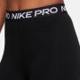 Nike Pro 365 High-Rise 7" Shorts Dames" Black White- Dames Black White - Thumbnail 3