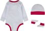 Nike Sportswear Babyuitzet FUTURA LOGO LS HAT BODYSUIT BOO (set 3-delig) - Thumbnail 2