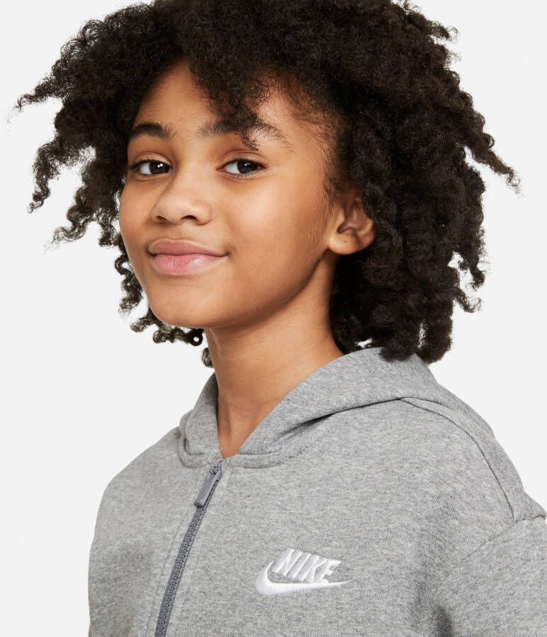 Nike Sportswear Capuchonsweatvest Club Fleece Big Kids' (Girls') Full-Zip Hoodie