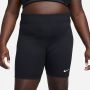 Nike Plus Size Essential Cycle Shorts Black- Dames Black - Thumbnail 5