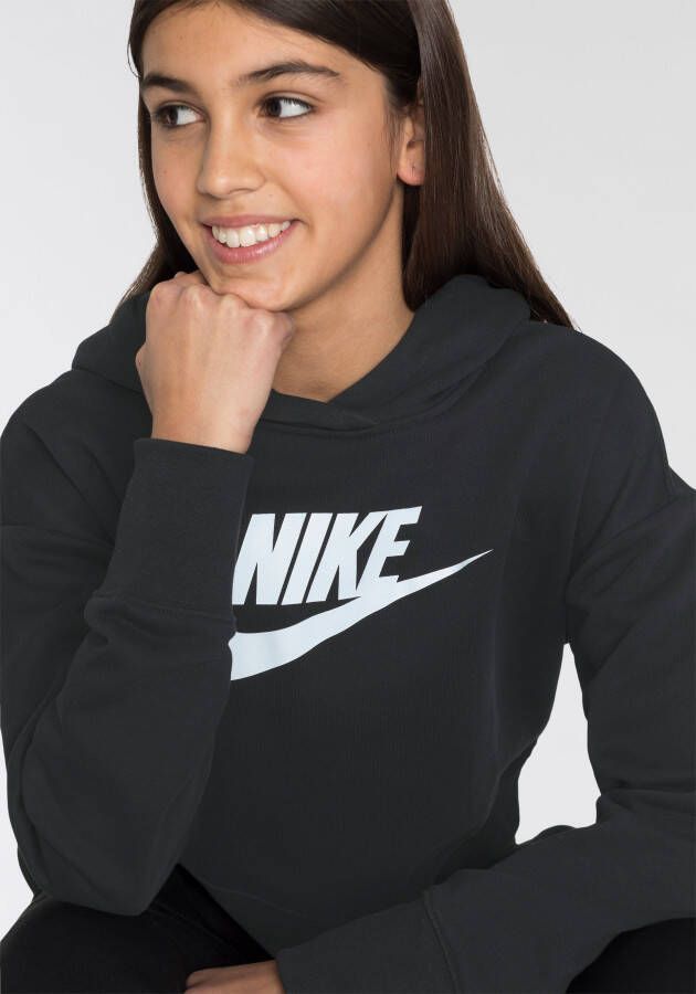 Nike Sportswear Hoodie Club Big Kids' (Girls') French Terry Cropped Hoodie