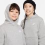 Nike Hoodie voor kids Sportswear Club Fleece Dark Grey Heather White Dark Grey Heather White - Thumbnail 6