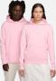 Nike Hoodie voor dames Sportswear Club Fleece Medium Soft Pink White- Dames Medium Soft Pink White - Thumbnail 2