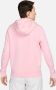 Nike Hoodie voor dames Sportswear Club Fleece Medium Soft Pink White- Dames Medium Soft Pink White - Thumbnail 3