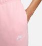 Nike Joggingbroek met halfhoge taille voor dames Sportswear Club Fleece Medium Soft Pink White- Dames Medium Soft Pink White - Thumbnail 4
