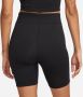 Nike Sportswear Classics High-rise 8in Biker-shorts Sportshorts Dames black sail maat: S beschikbare maaten:S - Thumbnail 4