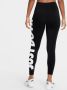 Nike sportswear essential high-waisted graphic legging zwart dames - Thumbnail 2